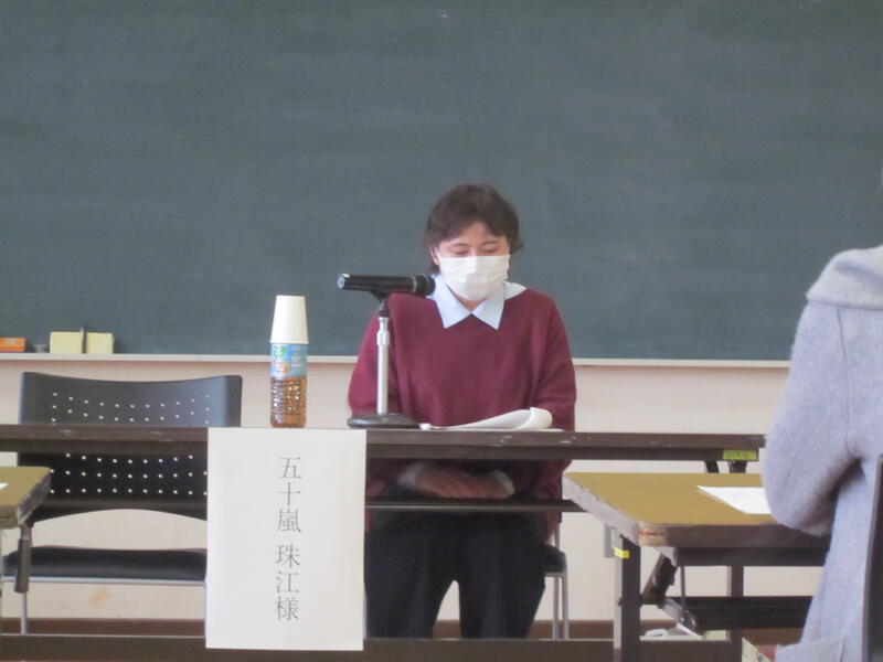 講師の五十嵐珠江様。「福島県ことばを育む会」の事務局長をされています。